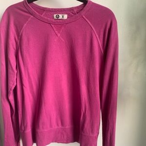 American Giant pink/purple sweatshirt